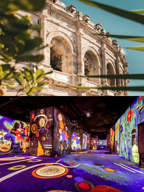 Arènes de Nîmes + Carrières des Lumières